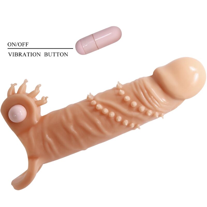 PRETTY LOVE - CONNOR PENISHÜLLE + KLITORISSTIMULATOR FLEISCH für sinnliche Momente allein oder zu zweit