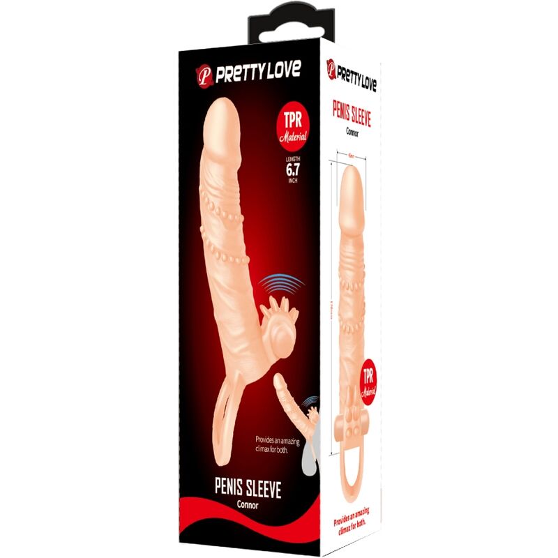 PRETTY LOVE - CONNOR PENISHÜLLE + KLITORISSTIMULATOR FLEISCH für intensive Stimulation und Self-Love