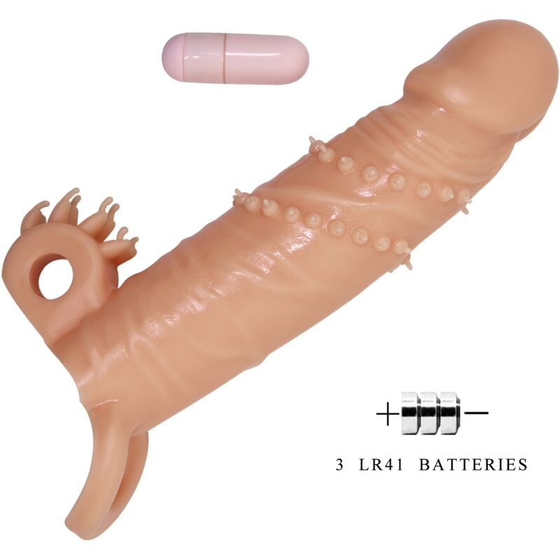 PRETTY LOVE - CONNOR PENISHÜLLE + KLITORISSTIMULATOR FLEISCH hochwertiges Sextoy bei Secret Pulse