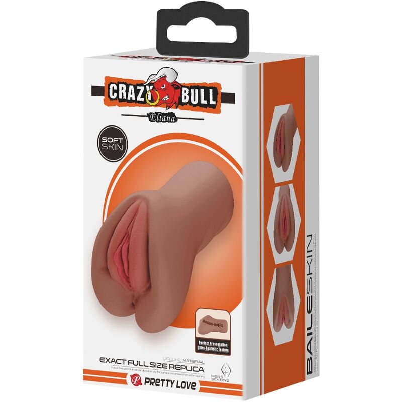 CRAZY BULL - ELIANA VAGINA UND ANUS MULATTE hochwertiges Intimtoy