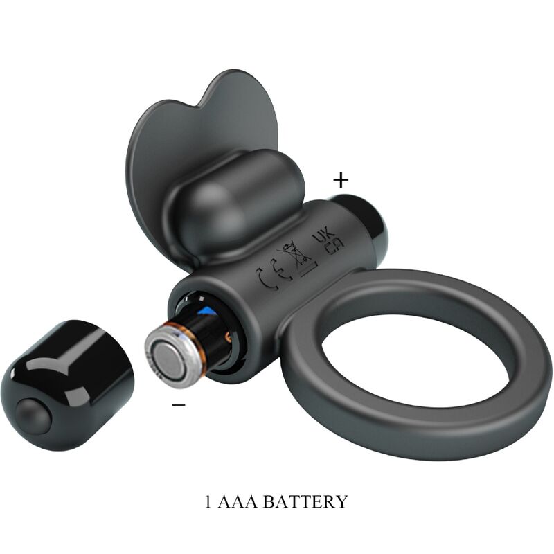 PRETTY LOVE - DEBONAIRE VIBRATIONSRING KANINCHEN 10 VIBRATIONEN SCHWARZ – Erotik-Zubehör Bild 6