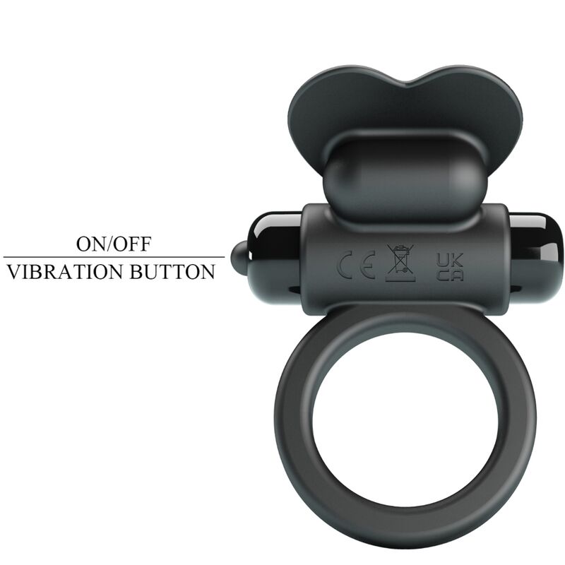 PRETTY LOVE - DEBONAIRE VIBRATIONSRING KANINCHEN 10 VIBRATIONEN SCHWARZ – Erotik-Zubehör Bild 5