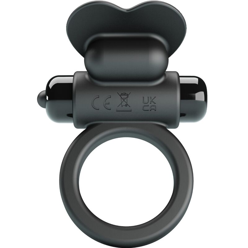 PRETTY LOVE - DEBONAIRE VIBRATIONSRING KANINCHEN 10 VIBRATIONEN SCHWARZ – Erotik-Zubehör Bild 1