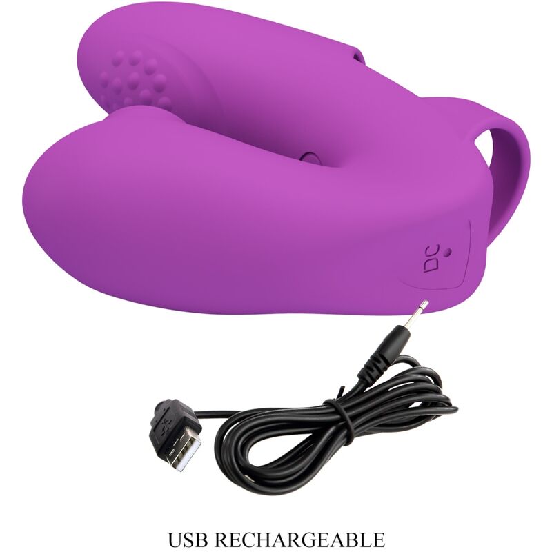 PRETTY LOVE - ATHENA FINGERVIBRATOR MIT KLITORISSTIMULATOR LILA Klitorisstimulator diskret online kaufen