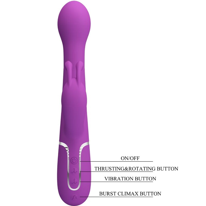 PRETTY LOVE - DEJON 3 IN 1 MULTIFUNKTIONS-RABBIT-VIBRATOR LILA Rabbit Vibrator diskret online kaufen