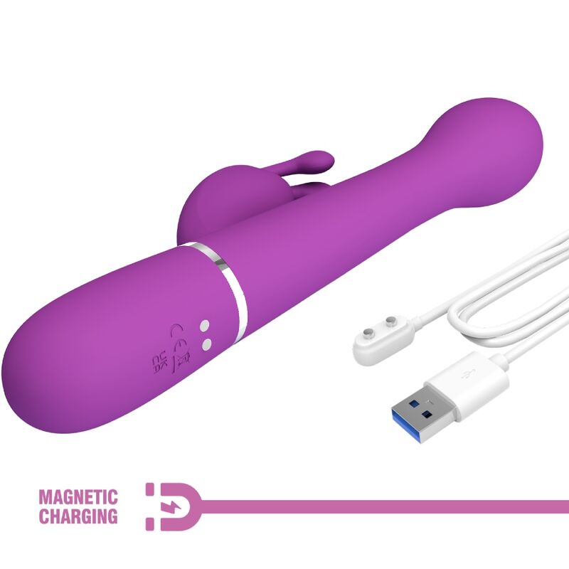 PRETTY LOVE - DEJON 3 IN 1 MULTIFUNKTIONS-RABBIT-VIBRATOR LILA für intensive Stimulation und Self-Love