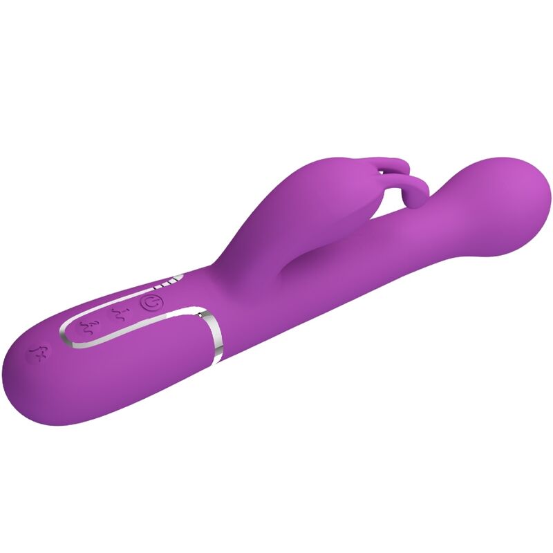 PRETTY LOVE - DEJON 3 IN 1 MULTIFUNKTIONS-RABBIT-VIBRATOR LILA Produktansicht und Details
