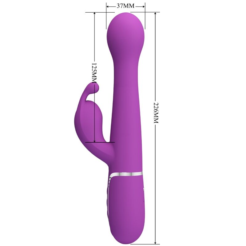 PRETTY LOVE - DEJON 3 IN 1 MULTIFUNKTIONS-RABBIT-VIBRATOR LILA für sinnliche Momente allein oder zu zweit
