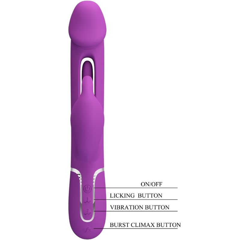 PRETTY LOVE - KAMPAS 3 IN 1 MULTIFUNKTIONS-RABBIT-VIBRATOR LILA Rabbit Vibrator diskret online kaufen
