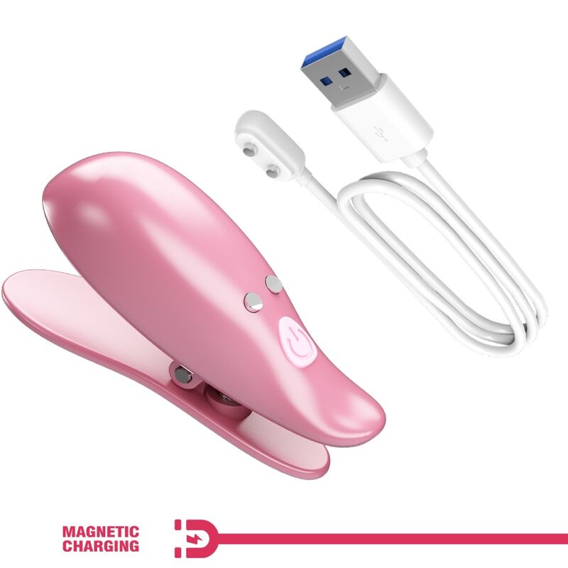 PRETTY LOVE - CAILEY NIPPELKLEMMEN 10 VIBRATIONEN FERNBEDIENUNG ROSA Produktansicht und Details