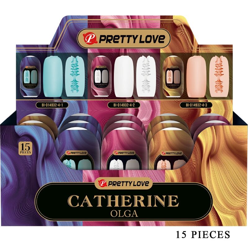PRETTY LOVE - OLGA PACK 15 VERSCHIEDENE MÄNNLICHE MASTRUBATOREN – Erotik-Zubehör Bild 1