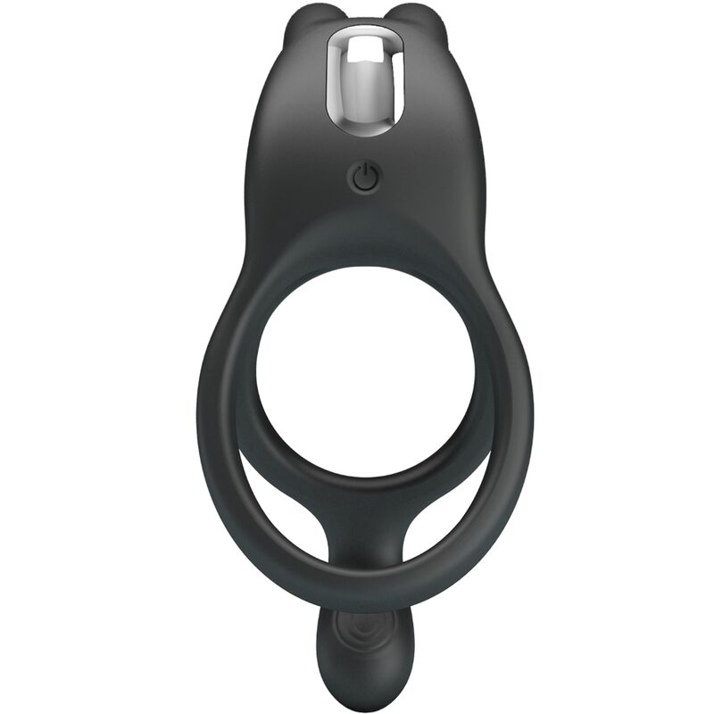 PRETTY LOVE - SETH DOPPEL-VIBRATIONSRING RABBIT 7 VIBRATIONEN SCHWARZ Rabbit Vibrator diskret online kaufen