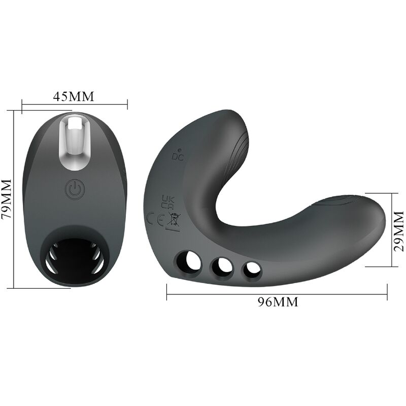 PRETTY LOVE - CAMELIA FINGERVIBRATOR 7 VIBRATIONEN SCHWARZ Fingervibrator diskret online kaufen