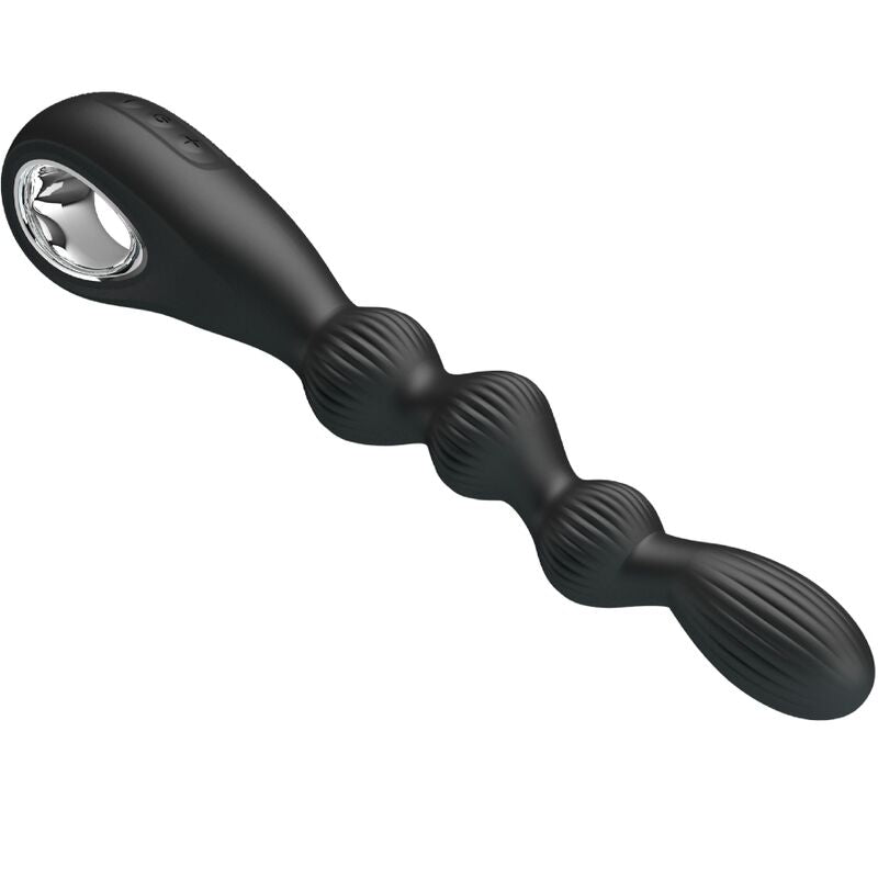PRETTY LOVE - FEDERER ANALVIBRATOR 12 VIBRATIONEN SCHWARZ bei Secret Pulse im Erotikshop