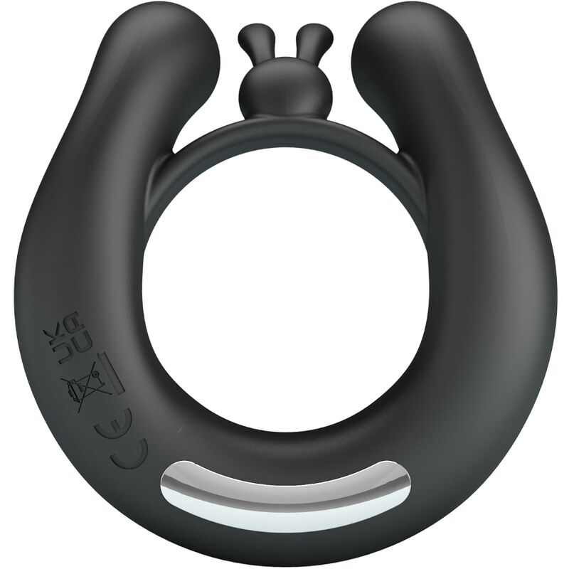 PRETTY LOVE - DAHLIA VIBRATIONSRING + KLITORISSTIMULATOR 12 VIBRATIONEN SCHWARZ für intensive Stimulation und Self-Love