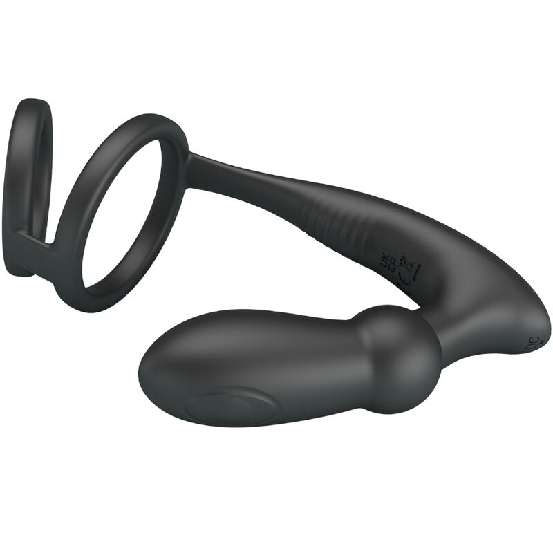 PRETTY LOVE - EMONI PENISRING + ANAL PLUG 12 VIBRATIONEN SCHWARZ bei Secret Pulse im Erotikshop