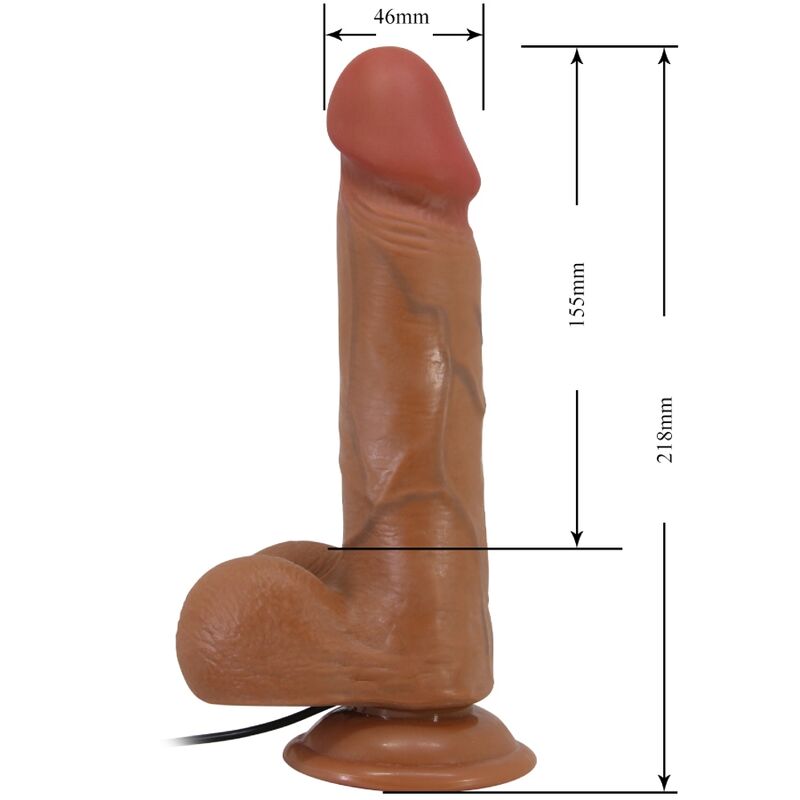 BAILE BAHAMUT 21,8 cm Realistischer Vibrator – G-Punkt & Saugnapf für sinnliche Momente allein oder zu zweit