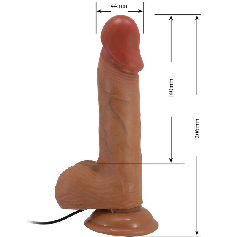 BAILE CATOBLEPAS 20,6 cm Realistischer Vibrator – G-Punkt & Saugnapf für sinnliche Momente allein oder zu zweit