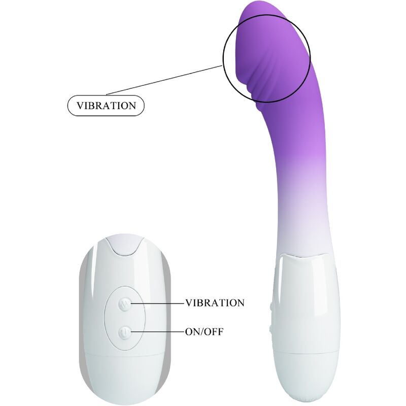 PRETTY LOVE - ELEMENTAL G-SPOT VIBRATOR 30 VIBRATIONEN LILA hochwertiges Sextoy bei Secret Pulse