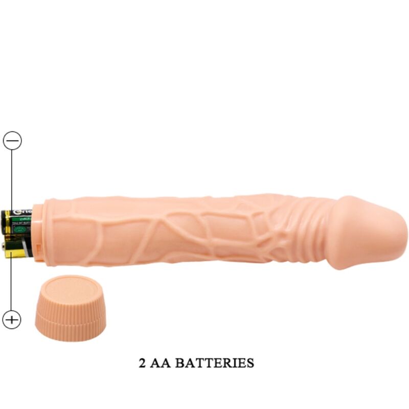 BAILE BOB Realistischer Vibrator 22,5 cm Hautfarbe | TPR Produktansicht und Details