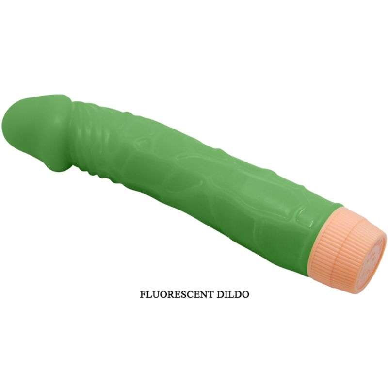Realistischer Vibrator 22,5 cm Grün – BAILE Dildovibrator mit Vibration Produktansicht und Details