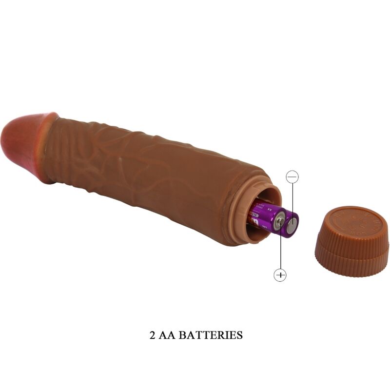 BAILE JEFF Realistischer Vibrator 19,5 cm Mulatte | TPR hochwertiges Sextoy bei Secret Pulse