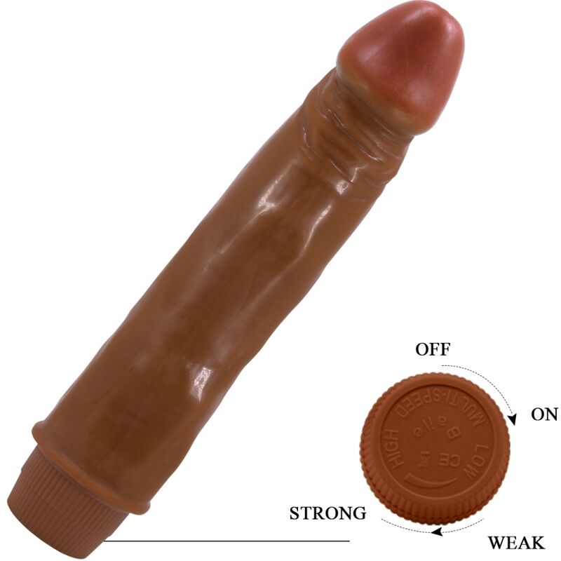 BAILE Zwerg Realistischer Vibrator 21 cm – Dildovibrator mit Vibration hochwertiges Intimtoy