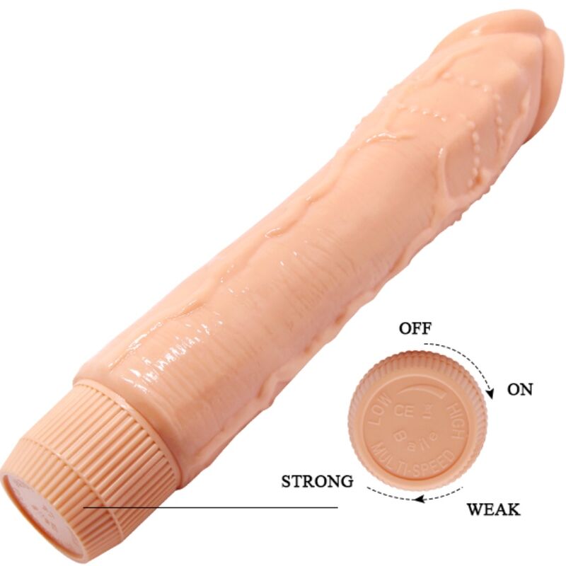 BAILE Dybbuk Realistischer Vibrator 24 cm – Dildovibrator Fleisch hochwertiges Intimtoy