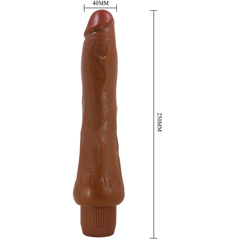 BAILE DRYAD 25 cm Realistischer Vibrator Mulatte – Starker Dildovibrator mit Vibration für sinnliche und diskrete Momente