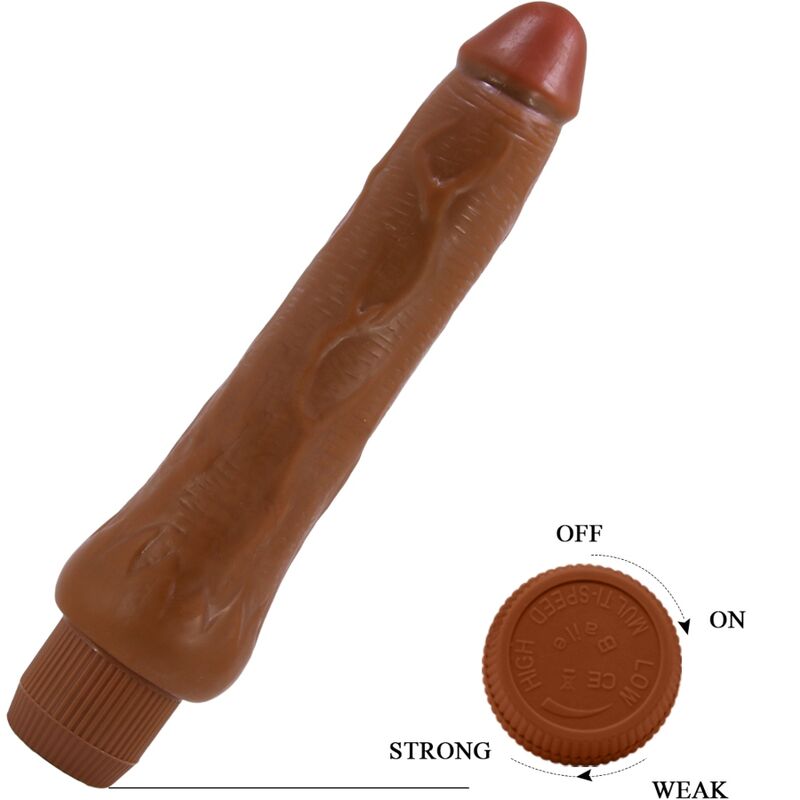 BAILE DRYAD 25 cm Realistischer Vibrator Mulatte – Starker Dildovibrator mit Vibration hochwertiges Intimtoy