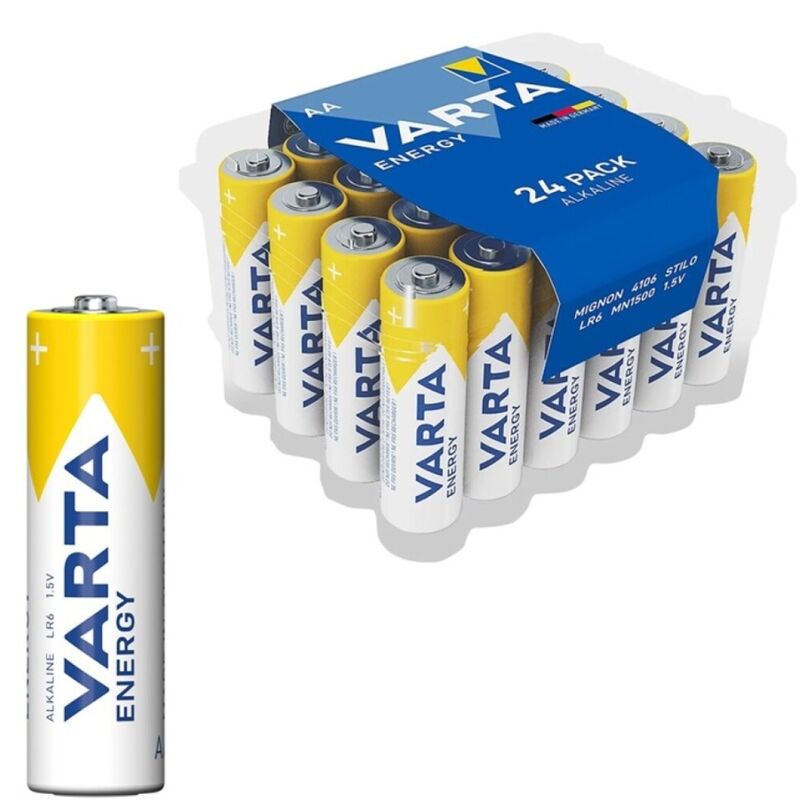 VARTA - ENERGY ALKALINE BATTERIE AA LR6 PACK*24 BATTERIEN – Batterien von VARTA