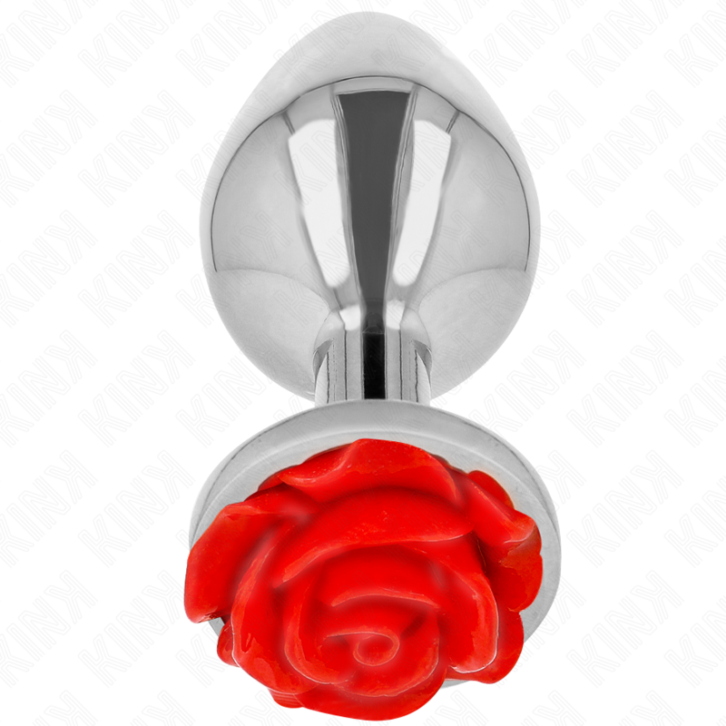 KINK - PLUG ANAL ROSE ROT GRÖSSE L BDSM-Zubehör diskret online kaufen