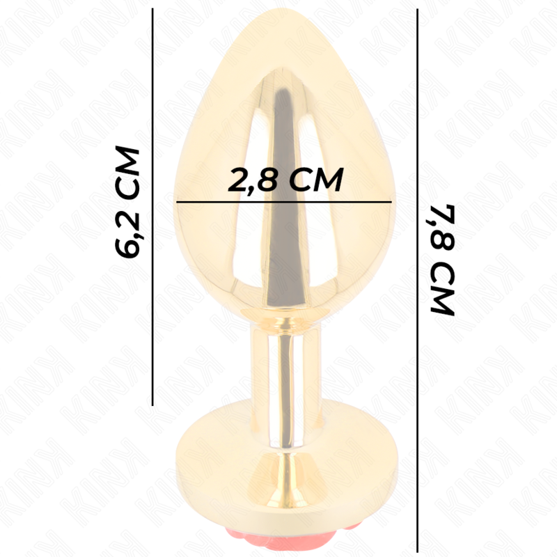 KINK - PLUG ANAL GOLD ROSE ROT GRÖSSE S für sinnliche und diskrete Momente