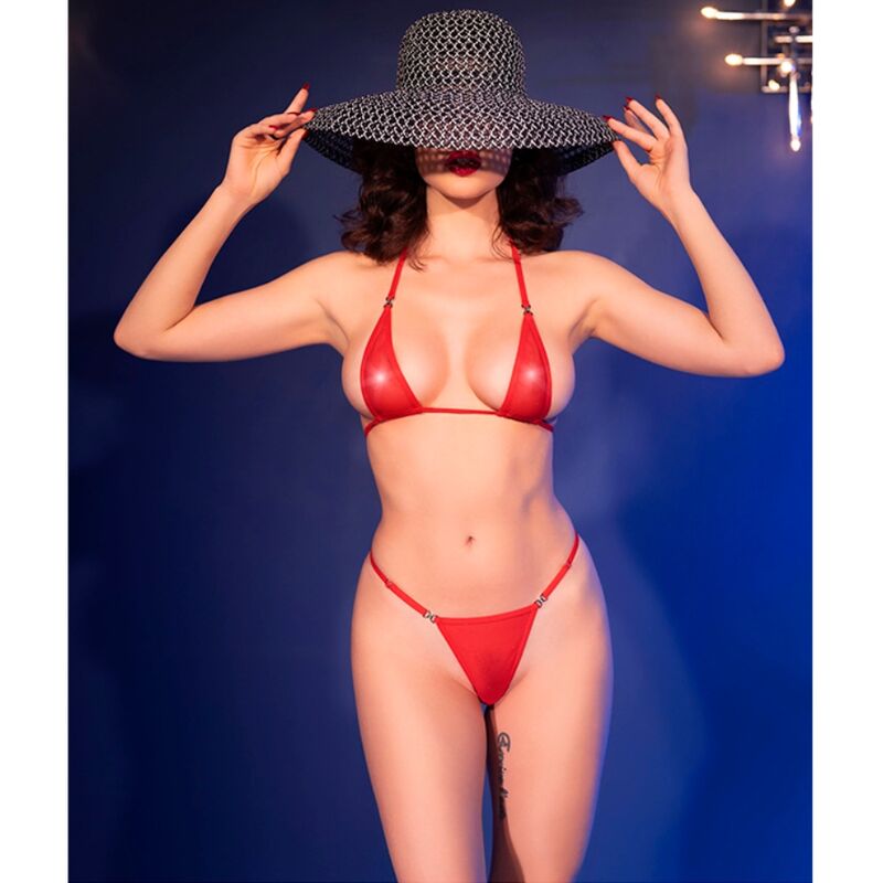 CHILIROSE - CR 4840 MIKROBIKINI ROT S/M – Sinnliche Deko Bild 6
