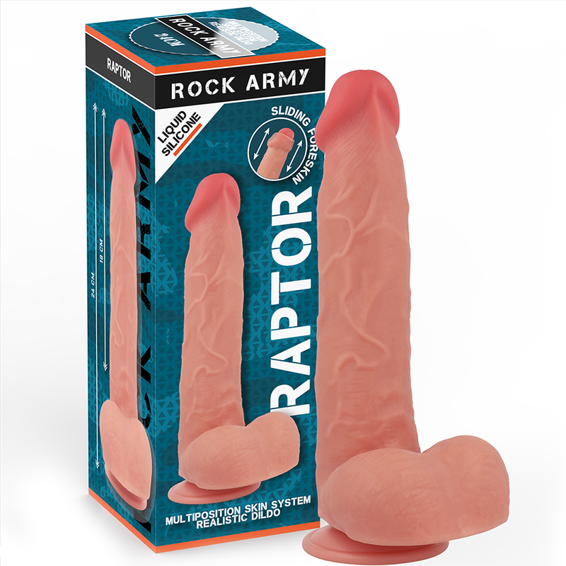 ROCKARMY - FLÜSSIGSILIKON RAPTOR 24 CM -O- 4,4 CM – Erotik-Zubehör Bild 1
