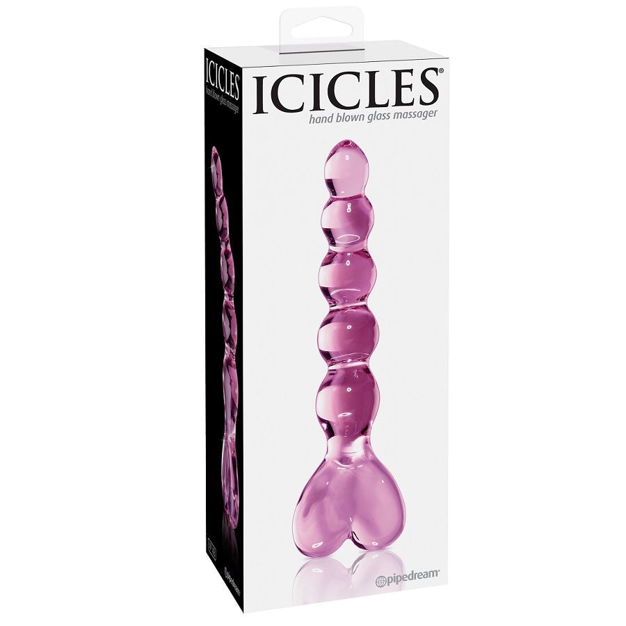 ICICLES N. 43 Glasmassager – Eleganter Glas-Anal- und Vaginalplug Produktansicht und Details