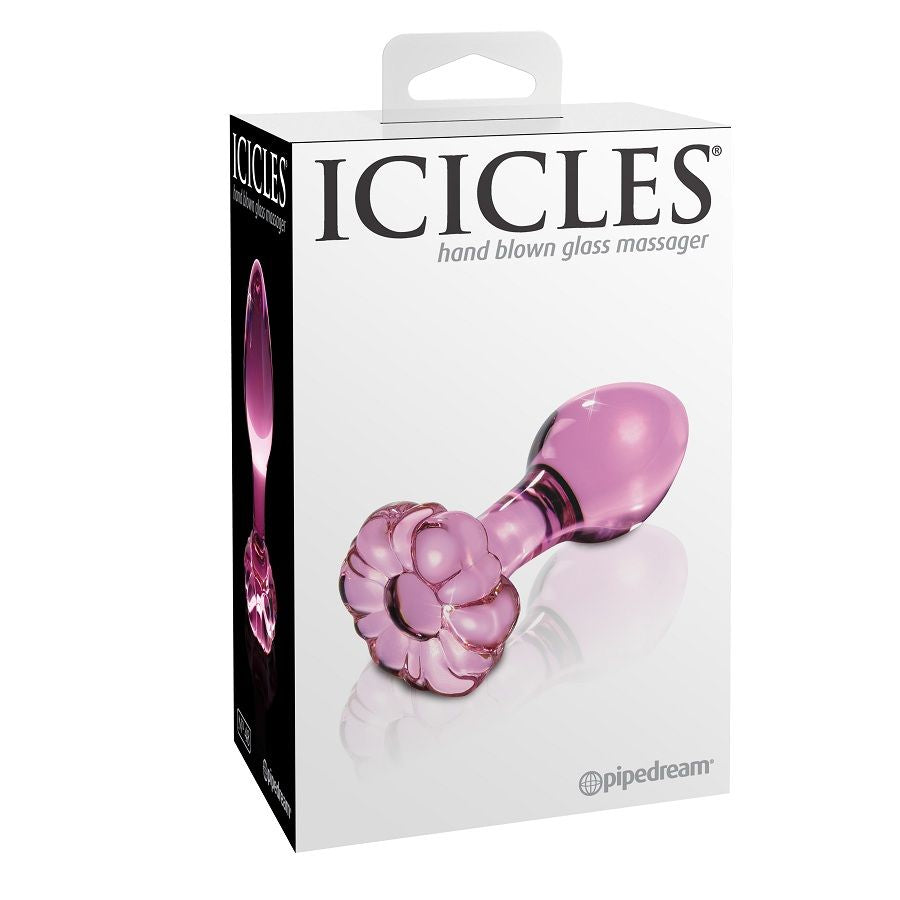 ICICLES N. 48 Kristallmassager – Glas G-Punkt- & P-Punkt-Stimulator, 6,5 cm Massager Vibrator Produktansicht und Details