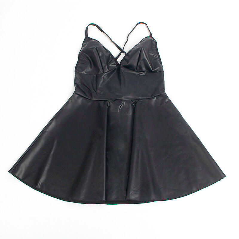 SUBBLIME - 955373 KLEID MIT SCHWARZEN LEDERTRÄGERN S/M – Dessous-Kleid Bild 7