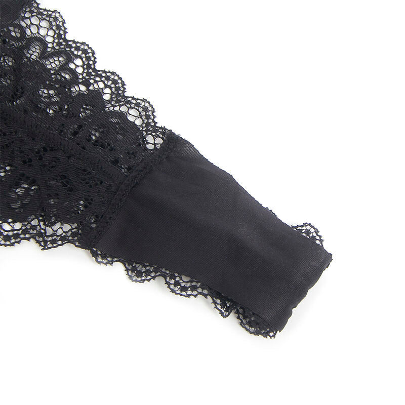 SUBBLIME - 955458 SCHWARZER LEDER-BODY MIT REISSVERSCHLUSS S/M – Dessous-Body Bild 9