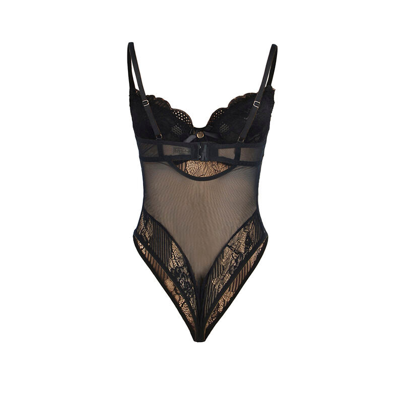 SUBBLIME - 955618 SPITZEN-BODYSUIT MIT UNTERTEILVERSCHLUSS SCHWARZ S/M – Dessous Bild 5