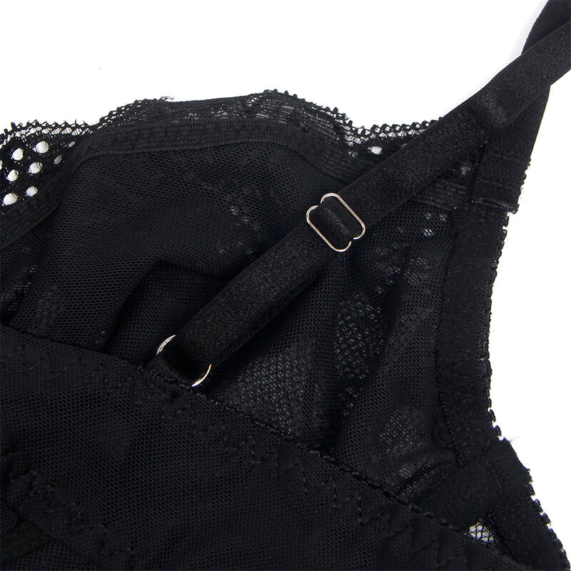 SUBBLIME - 955618 SPITZEN-BODYSUIT MIT UNTERTEILVERSCHLUSS SCHWARZ S/M – Dessous Bild 8