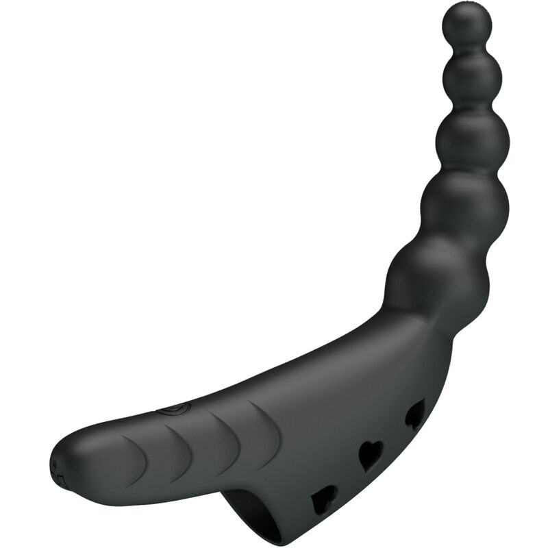PRETTY LOVE - JORDIN FINGERVIBRATOR 10 VIBRATIONEN SCHWARZ Produktansicht und Details