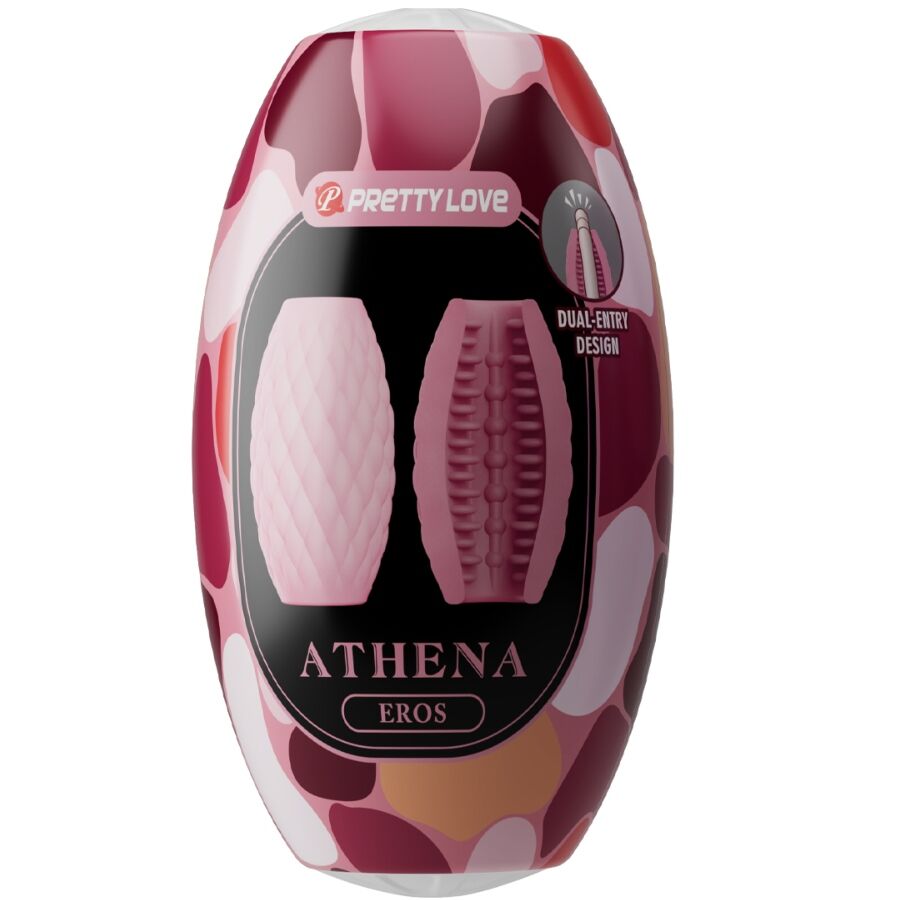 PRETTY LOVE - ATHENA EROS MÄNNLICHER MASTURBATOR AUS SILIKON ROSA Produktansicht und Details