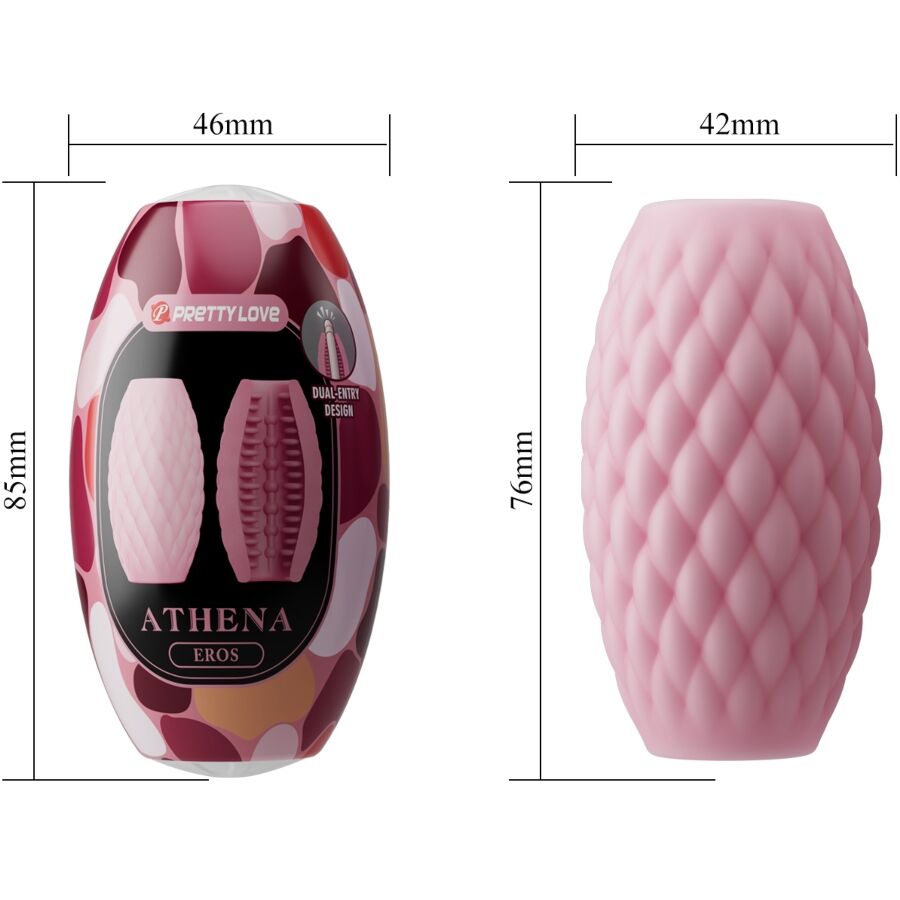 PRETTY LOVE - ATHENA EROS MÄNNLICHER MASTURBATOR AUS SILIKON ROSA Masturbator diskret online kaufen