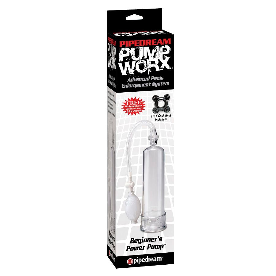 Pump Worx Beginner Power Pump Clear – Vakuumpumpe für Einsteiger Penispumpe diskret online kaufen