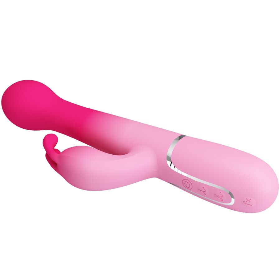 Pretty Love Dejon 3-in-1 Rabbit Vibrator Rosa – G-Punkt & Klitoris, USB aufladbar – Rabbit Vibrator Bild 4