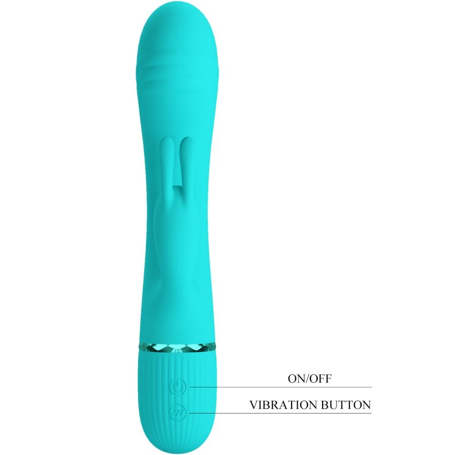 Pretty Love Scocco Rabbit Vibrator Türkis | 10 Vibrationsmodi – Rabbit Vibrator Bild 9