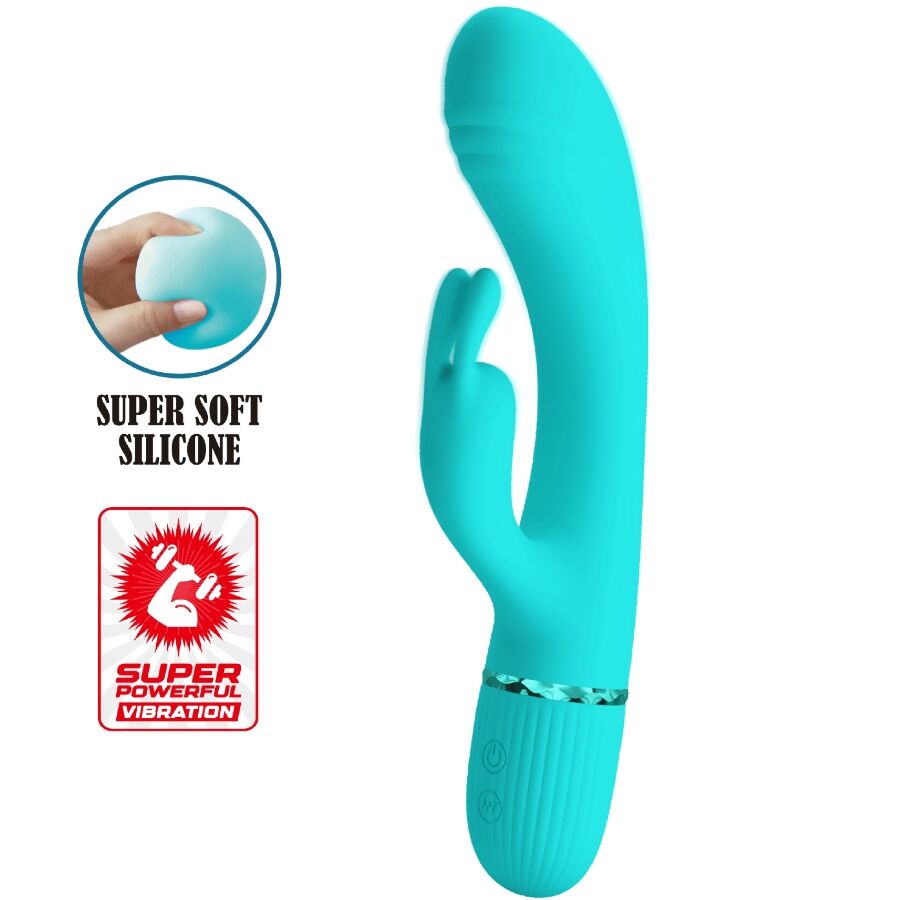 Pretty Love Scocco Rabbit Vibrator Türkis | 10 Vibrationsmodi – Rabbit Vibrator Bild 1