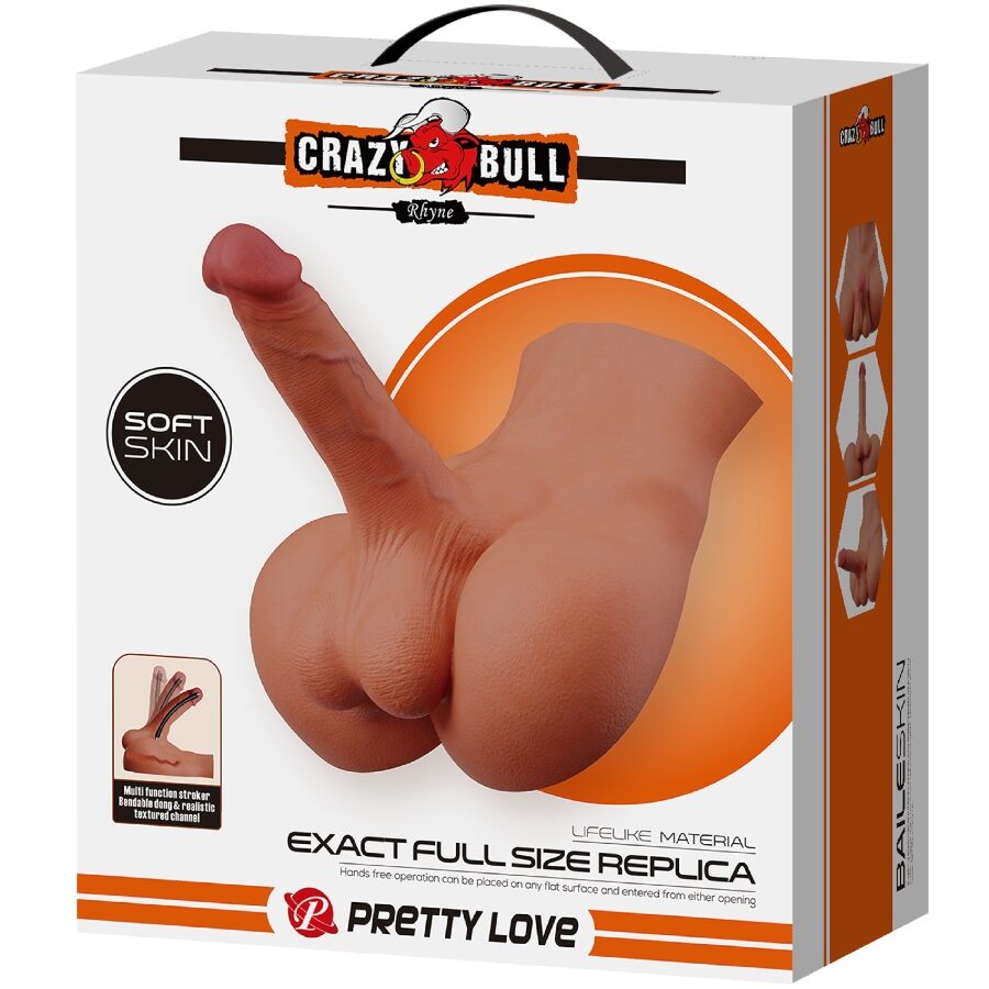 CRAZY BULL - RHYNE BACK REALISTISCHER NATÜRLICHER MASTURBATOR hochwertiges Intimtoy