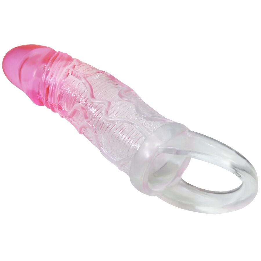 PRETTY LOVE - ODES REALISTISCHE 2 CM PENISVERGRÖSSERUNGSHÜLSE ROSA – Erotik-Zubehör Bild 3